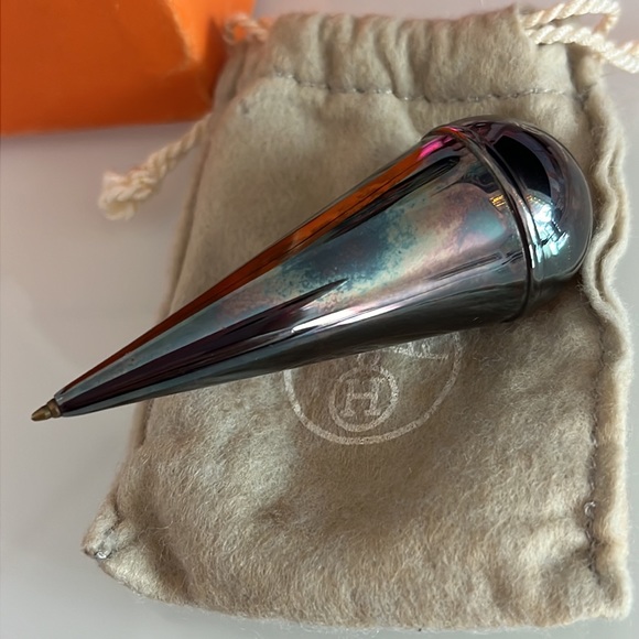 Vintage Hermes Self-Balancing Pen Sterling Silver
Plate Ballpoint Made in France - Picture 5 of 12